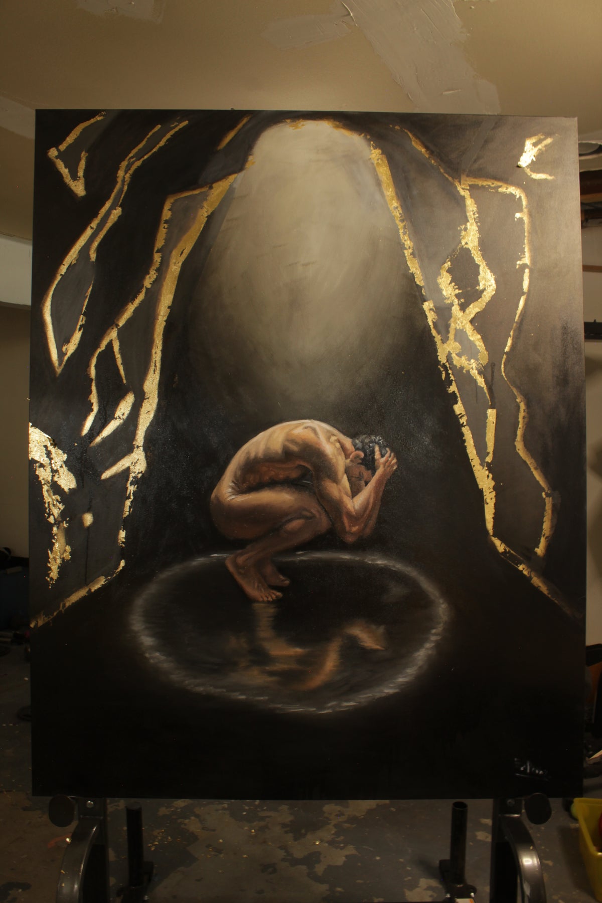 The Weight of Being Seen | Figurative Art Print | Original