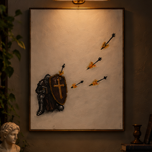 Armor of God – Original Christian Painting of Faith and Spiritual Warfare PRINT