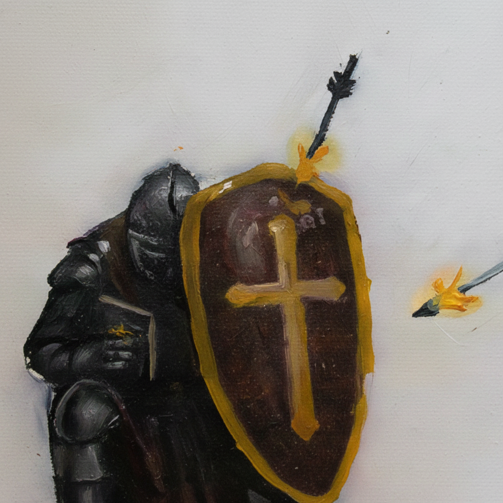 Armor of God – Original Christian Painting of Faith and Spiritual Warfare PRINT