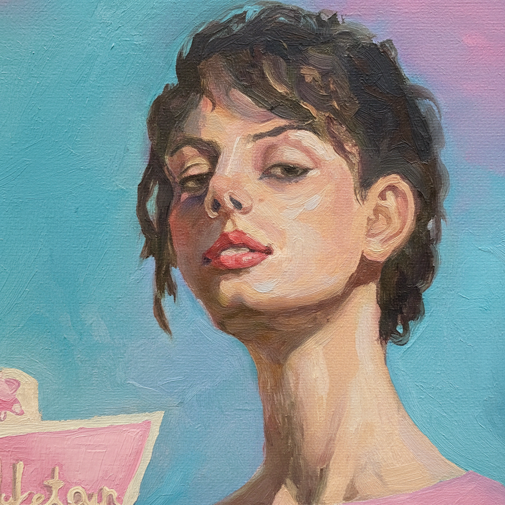 Nuke town | Retro Diner Wall Art & Contemporary Portrait Painting PRINT