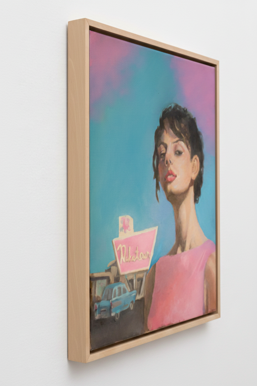 Nuke town | Retro Diner Wall Art & Contemporary Portrait Painting PRINT