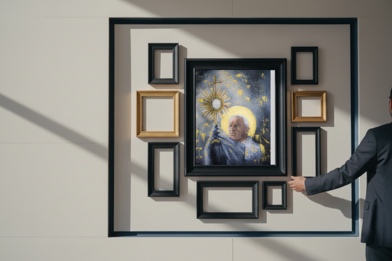 Gallery wall matching reference with your painting