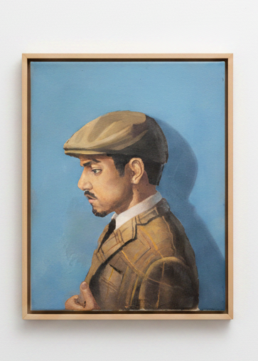 The Quiet Gentleman | Vintage Portrait Print | Classic Men's Wall Art | Moody Blue Decor | Traditional Oil Painting Style PRINT