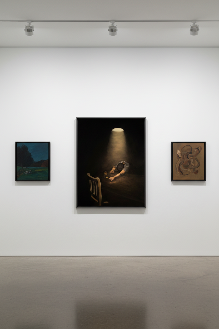 I'm Tired... | PRINT | Contemporary Figurative Fine Art | Mental Health Artwork | Emotional Wall Art